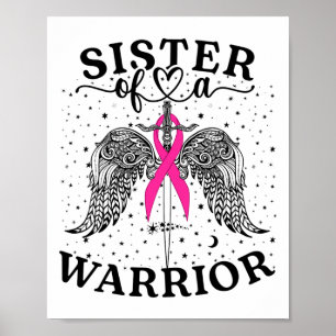 Poster Irmã De Um Apoio À Consciência Do Cancer Da Mama D