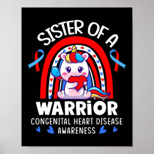 Poster Irmã De Um Guerreiro Cardíaco Semana De Chd Ouvir 