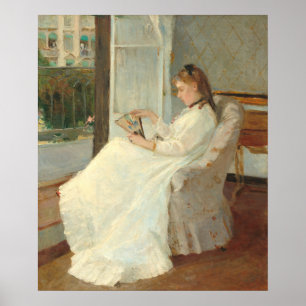 Poster Irmã do Artista na Janela, Berthe Morisot Belas Ar