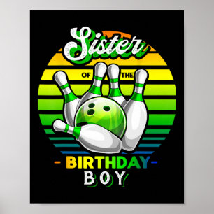 Poster Irmã Do Garoto De Aniversário Que Corresponde À Bo