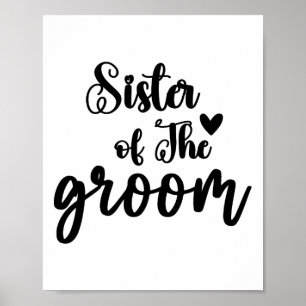 Poster Irmã Do Noivo Casamento Conjunto Festa Nupcial