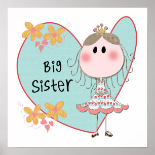 Poster Irmã Grande Princesa do Coração Azul