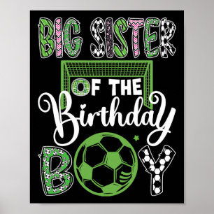Poster Irmã Mais Velha Do Jogador De Futebol Menino Do An