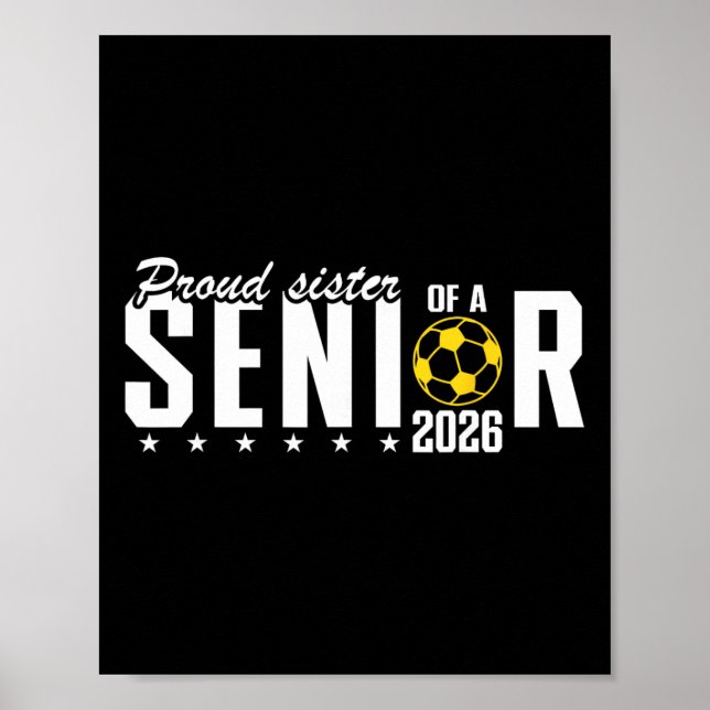 Poster Irmã Orgulhosa De Um Graduando Da Turma De 2026 Gr (Frente)