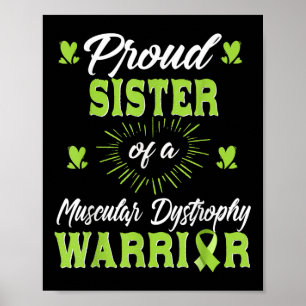 Poster Irmã Orgulhosa De Um Guerreiro De Distrofia Muscul