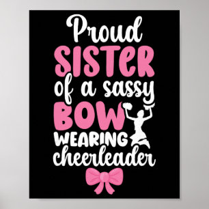 Poster Irmã Orgulhosa De Uma Irmã Cheerleader Irmã Cheer