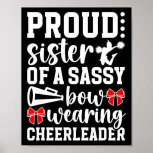 Poster Irmã Orgulhosa De Uma Irmã Cheerleader Porra Cheer