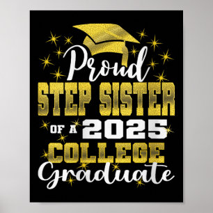 Poster Irmã Postiça Orgulhosa de Graduada Universitária d