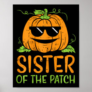 Poster Irmã Pumpkin Da Família Patch Halloween Sis G