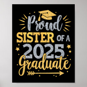 Poster Irmã Sênior 2025 Orgulhosa Irmã De Uma Turma De 20