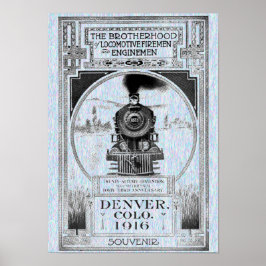 Poster Irmandade dos Bombeiros e Engenheiros Locomotivos