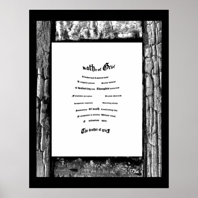 Poster Irmão da tristeza (Frente)