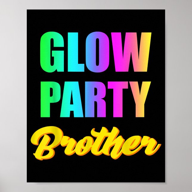 Poster Irmão de Festa Brilhante Retro 80s Presente de Ani (Frente)