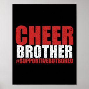 Poster Irmão de Torcida Engraçado Apoio de Irmão de Cheer
