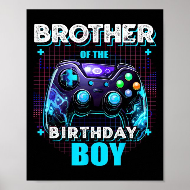 Poster Irmão Do Aniversário Que Combina Com O Vídeo Da Fa (Frente)