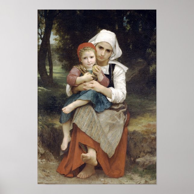 Póster Irmão e Irmã Bouguereau-Breton (Frente)
