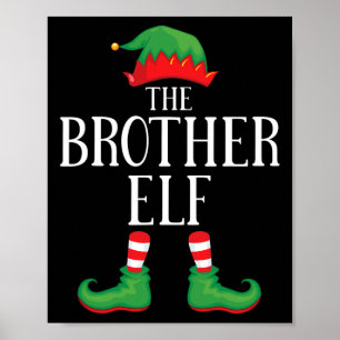 Poster Irmão Elf Correspondente Grupo Xmas Família Engraç