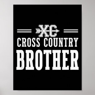 Poster Irmão Equipe de Cross Country Orgulhoso Amor Srit