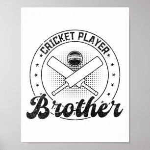 Poster Irmão jogador de críquete 