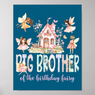 Poster Irmão Mais Velho Da Menina Fada De Aniversário Mag