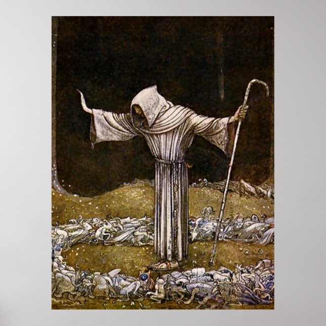 Poster “Irmão Martin” Aquarela de John Bauer (Frente)