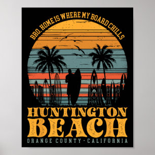 Poster Irmão, o lar é onde minha prancha relaxa Huntingto