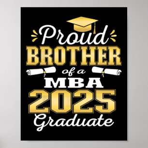 Poster Irmão Orgulhoso Da Família De Formandos De Formand