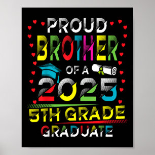 Poster Irmão Orgulhoso e Divertido de um Graduado da 5ª S