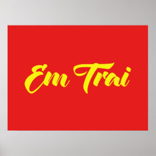 Póster Irmão Vietnamita - Em Trai ~ Ting Viet