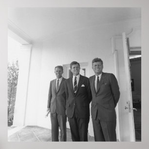 Poster Irmãos, Presidente John Kennedy, Robert & Ted