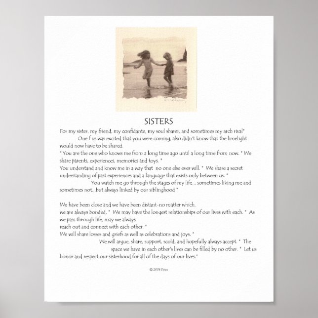 Póster Irmãs (Frente)