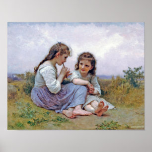 Poster Irmãs, Bouguereau