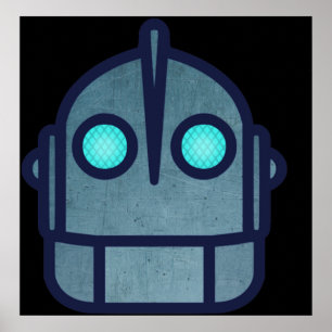 Poster Iron Giant Head Night Version