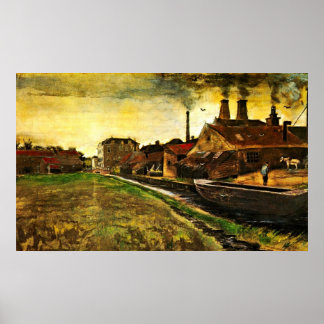 Póster Iron Mill em Haia, por Vincent van Gogh