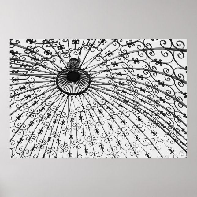 Poster Iron Pergola, Jardins do Museu Gilcrease. 2008 (Frente)