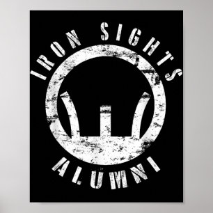 Poster Iron Sights Alumni Boot Camp Disparando Marcação