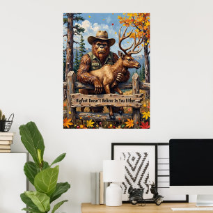 Poster Ironia Indígena: Observação da Terra do Pé-Grande