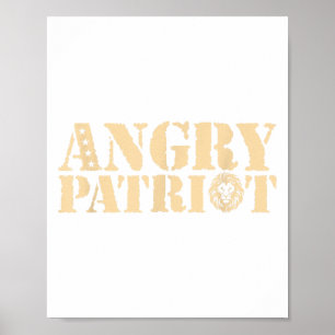 Poster Irritado Patriot American Flag Us Patriot Design W