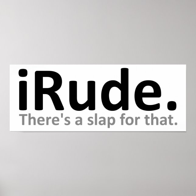 poster iRude Funny (Frente)