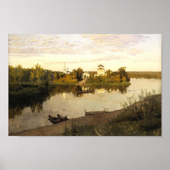Póster Isaac Levitan - Chimes de Vesper (Frente)