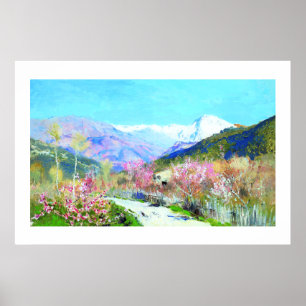 Poster Isaac Levitan. "Primavera" que pinta