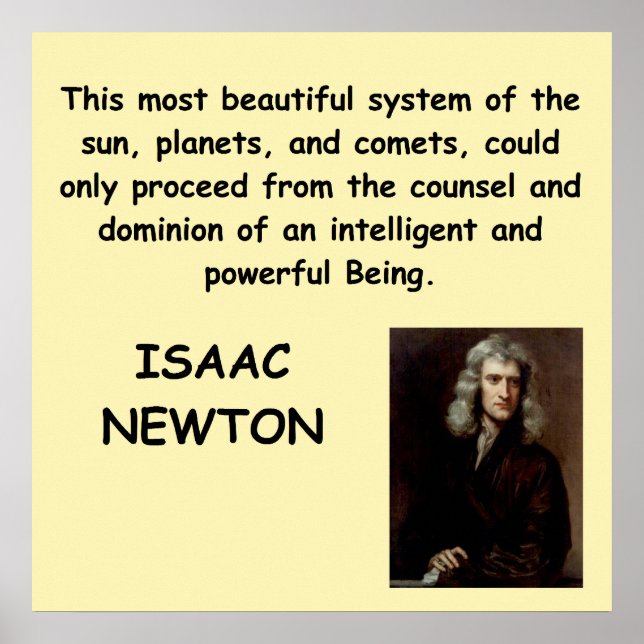 Póster isaac newton (Frente)