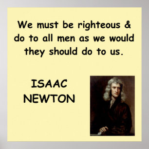 Póster Isaac Newton