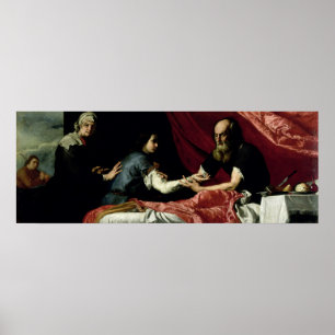 Póster Isaac que abençoa Jacob, 1637