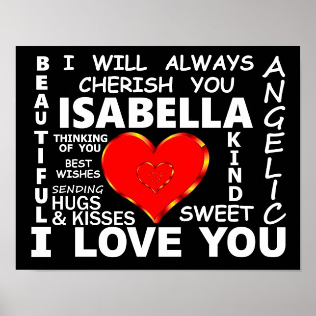 Poster Isabella I Love You (Frente)