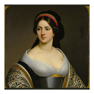 Póster "Isabella Marie Rousseau" Retrato feminino