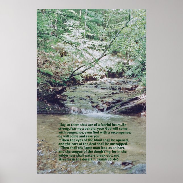 Poster Isaiah 35:4-6 (Frente)