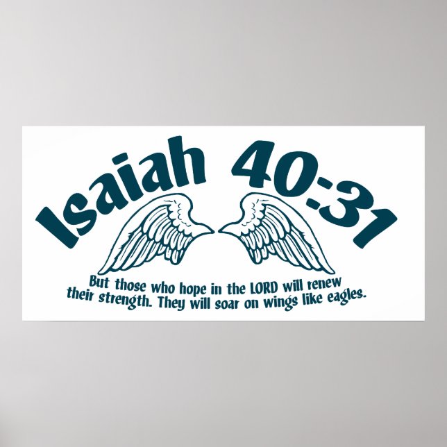 Poster Isaiah 40:31 (Frente)