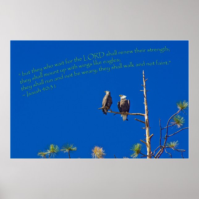 Poster Isaiah 40:31 (Frente)
