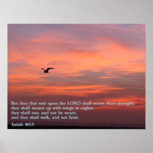 Poster Isaiah 40:3 nascer do sol
